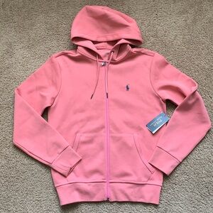 Polo Ralph Lauren Double Knit Hooded Jacket Men’s Sz XS Pink